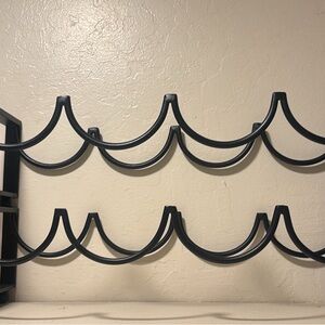 Black MetalWine Rack